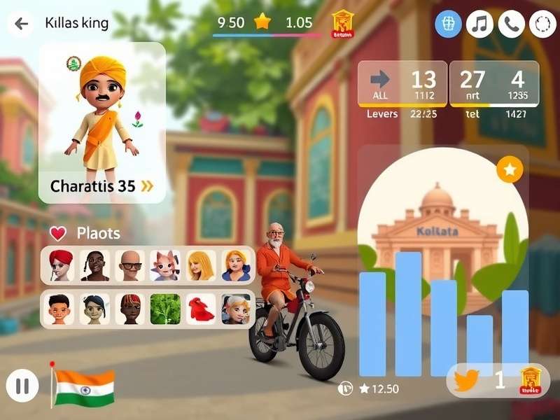Kolkata Karma gameplay screenshot showing Indian cultural elements